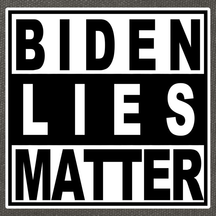 Biden Lies Matter Cotton Canvas Backpack
