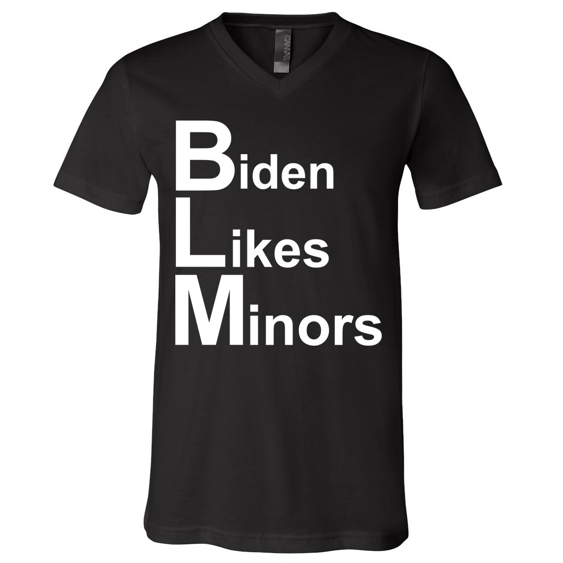 Biden Likes Minors BLM V-Neck T-Shirt