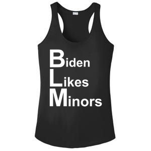 Biden Likes Minors BLM Ladies PosiCharge Competitor Racerback Tank