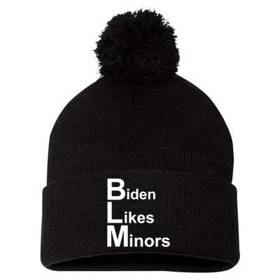 Biden Likes Minors BLM Pom Pom 12in Knit Beanie