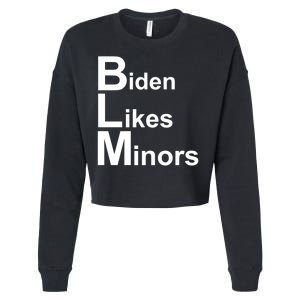 Biden Likes Minors BLM Cropped Pullover Crew