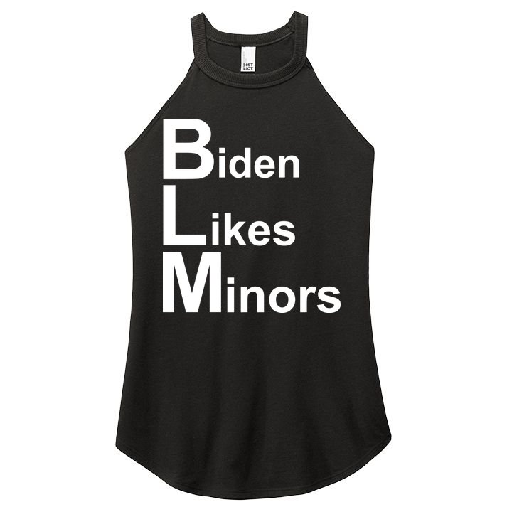 Biden Likes Minors BLM Women's Perfect Tri Rocker Tank