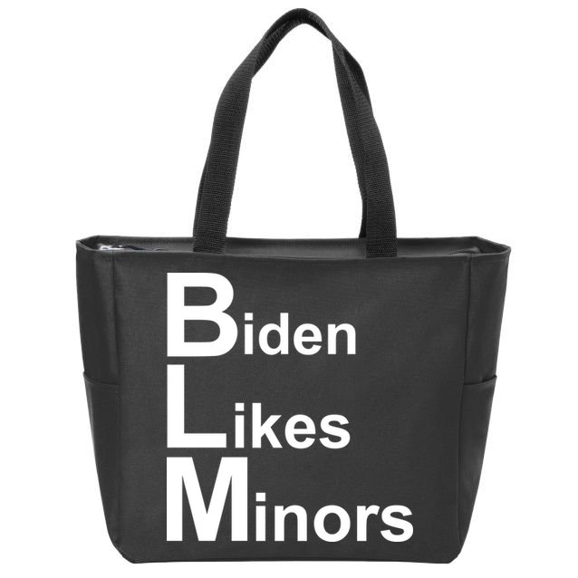 Biden Likes Minors BLM Zip Tote Bag
