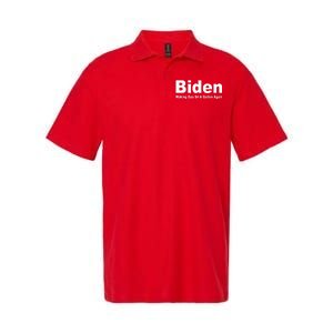 Biden Making Gas $4 A Gallon Again  Softstyle Adult Sport Polo