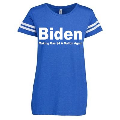 Biden Making Gas $4 A Gallon Again  Enza Ladies Jersey Football T-Shirt