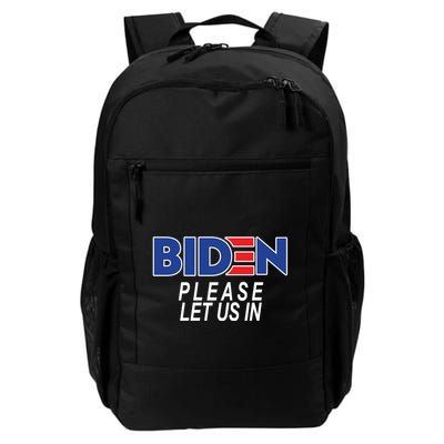 Biden Please Let Us In Daily Commute Backpack