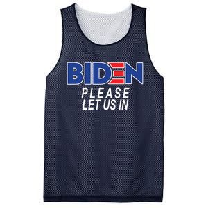 Biden Please Let Us In Mesh Reversible Basketball Jersey Tank