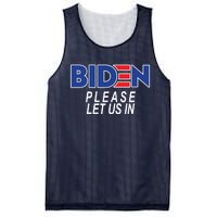 Biden Please Let Us In Mesh Reversible Basketball Jersey Tank