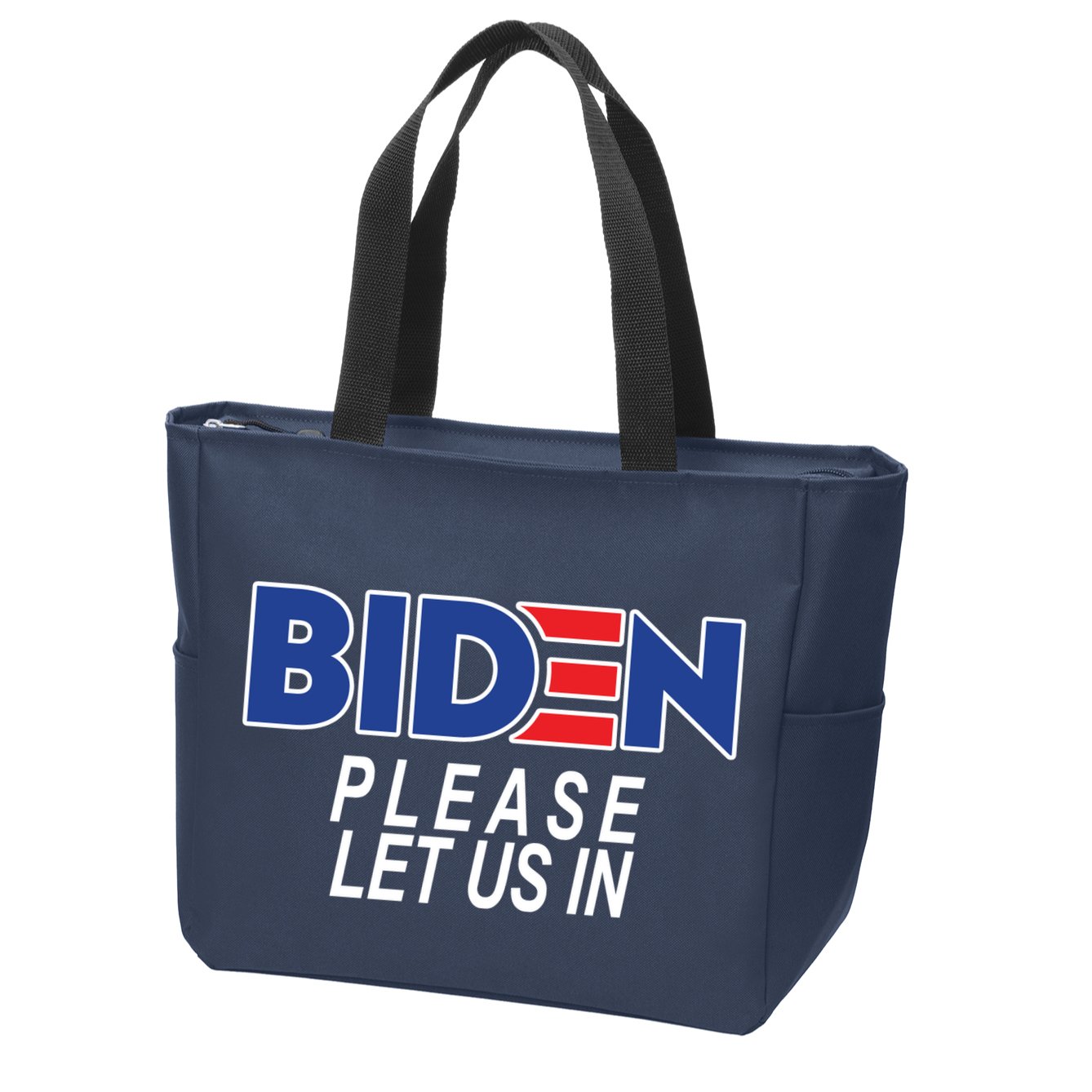 Biden Please Let Us In Zip Tote Bag