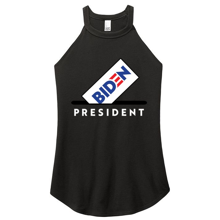 Biden President Vote For Biden Women's Perfect Tri Rocker Tank
