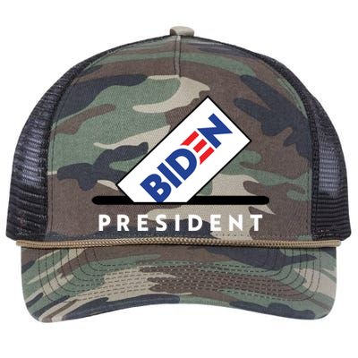 Biden President Vote For Biden Retro Rope Trucker Hat Cap