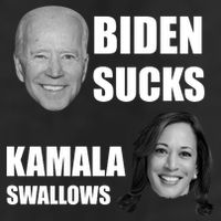 Biden Sucks Kamala Swallows 7 Panel Mesh Trucker Snapback Hat