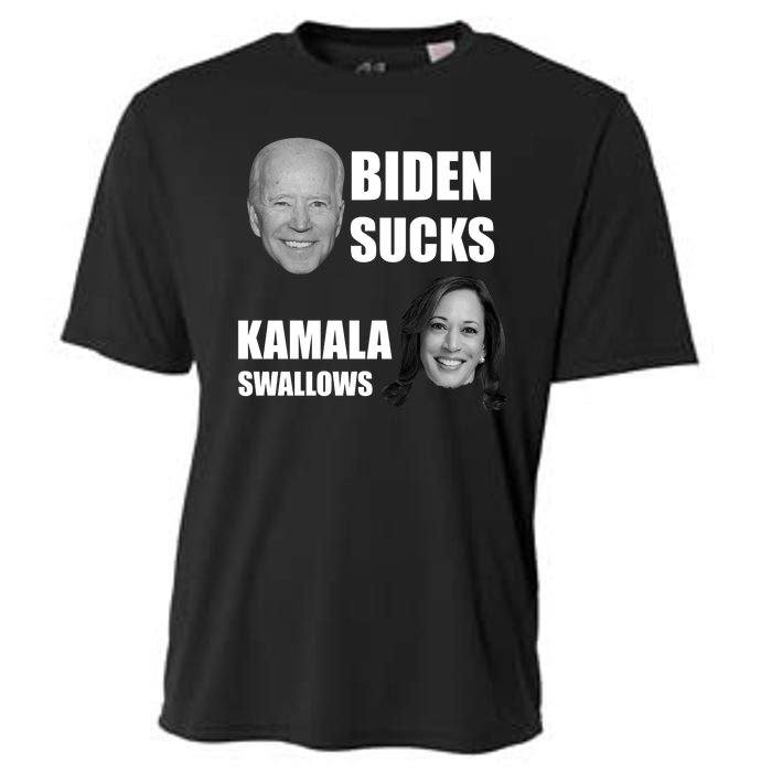 Biden Sucks Kamala Swallows Cooling Performance Crew T-Shirt