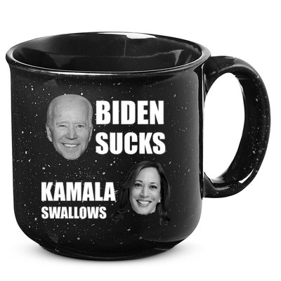 Biden Sucks Kamala Swallows 15oz Campfire Ceramic Mug