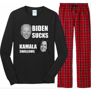 Biden Sucks Kamala Swallows Long Sleeve Pajama Set