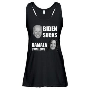 Biden Sucks Kamala Swallows Ladies Essential Flowy Tank