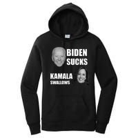 Biden Sucks Kamala Swallows Women's Pullover Hoodie