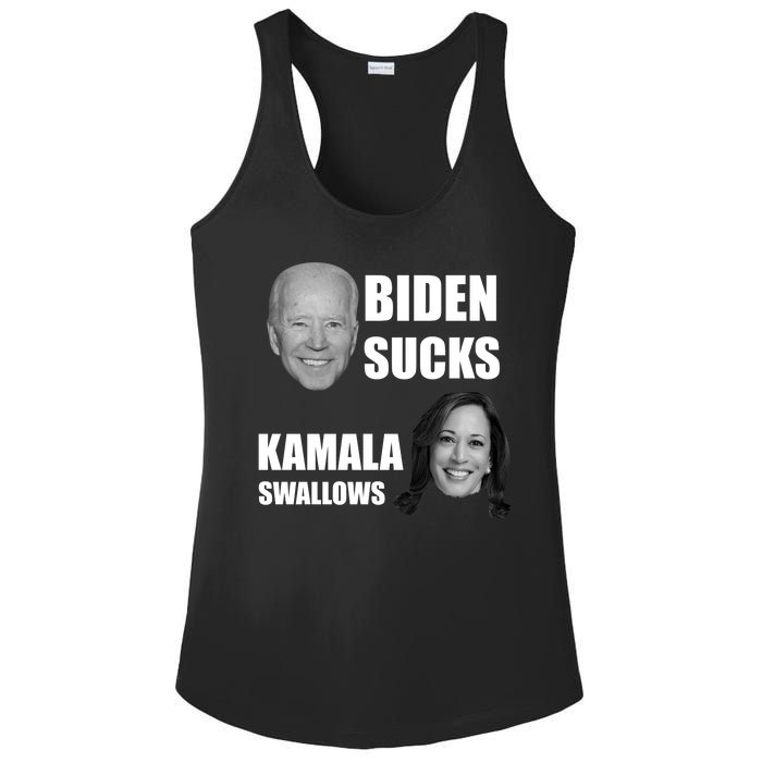 Biden Sucks Kamala Swallows Ladies PosiCharge Competitor Racerback Tank