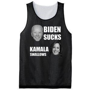 Biden Sucks Kamala Swallows Mesh Reversible Basketball Jersey Tank