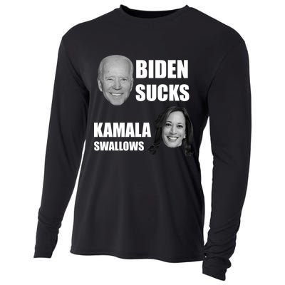 Biden Sucks Kamala Swallows Cooling Performance Long Sleeve Crew