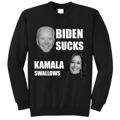 Biden Sucks Kamala Swallows Tall Sweatshirt