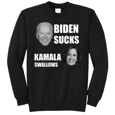 Biden Sucks Kamala Swallows Tall Sweatshirt