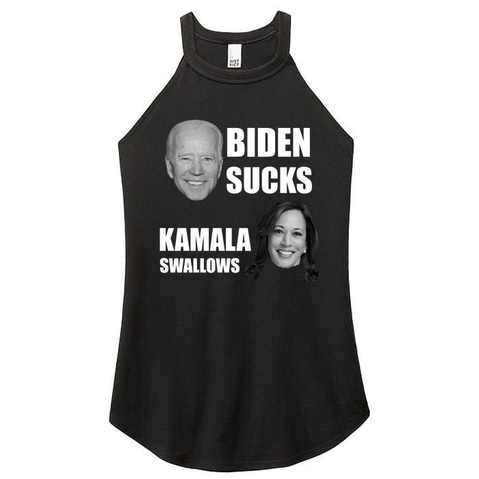 Biden Sucks Kamala Swallows Women's Perfect Tri Rocker Tank