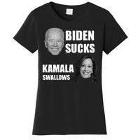 Biden Sucks Kamala Swallows Women's T-Shirt