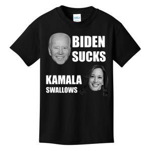 Biden Sucks Kamala Swallows Kids T-Shirt