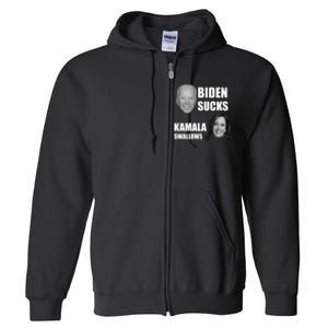 Biden Sucks Kamala Swallows Full Zip Hoodie