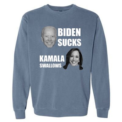 Biden Sucks Kamala Swallows Garment-Dyed Sweatshirt