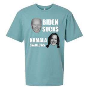 Biden Sucks Kamala Swallows Sueded Cloud Jersey T-Shirt