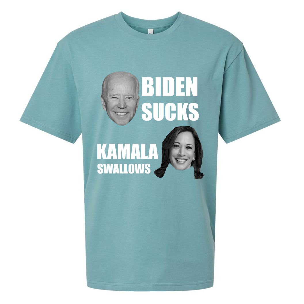 Biden Sucks Kamala Swallows Sueded Cloud Jersey T-Shirt
