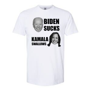 Biden Sucks Kamala Swallows Softstyle CVC T-Shirt