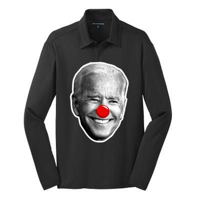 Biden The Clown Silk Touch Performance Long Sleeve Polo