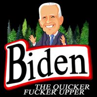 Biden The Quicker Fucker Upper Funny Cartoon Cooling Performance Long Sleeve Crew