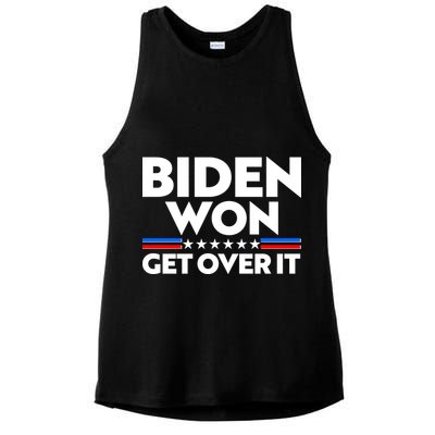 Biden Won Get Over It Ladies PosiCharge Tri-Blend Wicking Tank