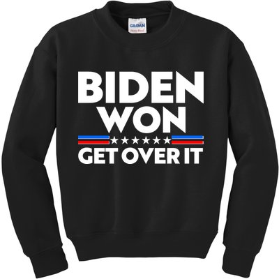 Biden Won Get Over It Kids Sweatshirt