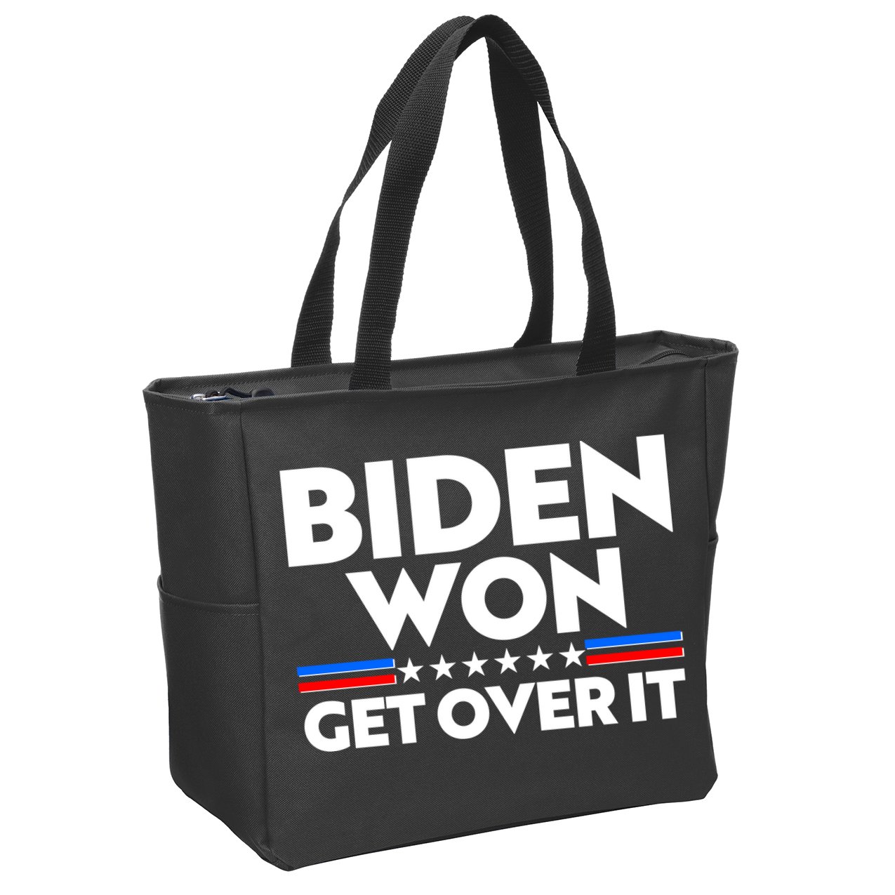 Biden Won Get Over It Zip Tote Bag