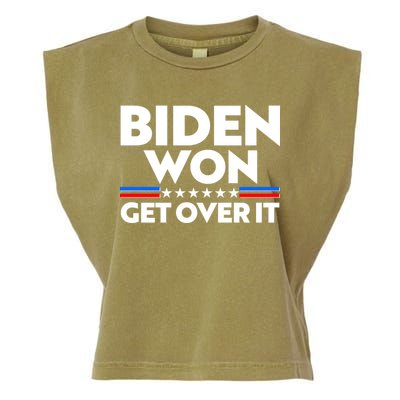 Biden Won Get Over It Garment-Dyed Women's Muscle Tee