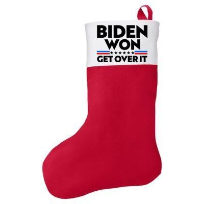 Biden Won Get Over It Felt Holiday Christmas Stocking