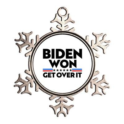 Biden Won Get Over It Metallic Star Ornament