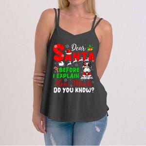 Before I Explain How Much You Know Xmas Papillon Owner Lover Women's Strappy Tank