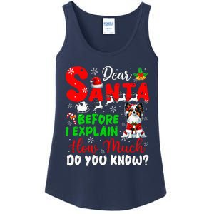 Before I Explain How Much You Know Xmas Papillon Owner Lover Ladies Essential Tank