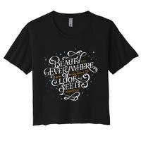 Beauty Is Everywhere Bob Quote Inspirational Women's Crop Top Tee