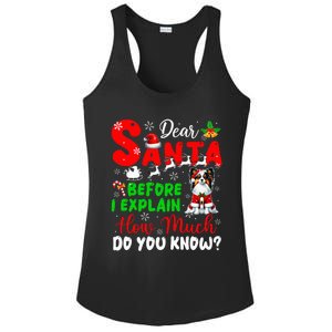 Before I Explain How Much You Know Xmas Papillon Owner Lover Ladies PosiCharge Competitor Racerback Tank