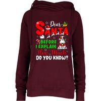 Before I Explain How Much You Know Xmas Papillon Owner Lover Womens Funnel Neck Pullover Hood