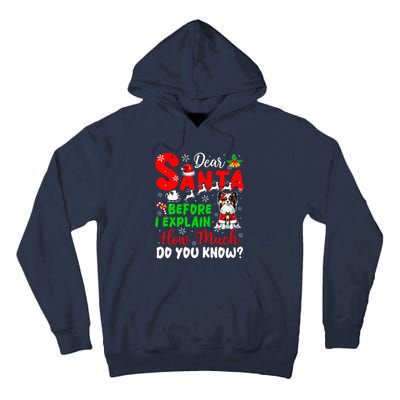 Before I Explain How Much You Know Xmas Papillon Owner Lover Tall Hoodie