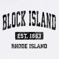 Block Island Est 1663 Rhode Island Ri Vintage Athletic Established Sports Design Flatbill Hat