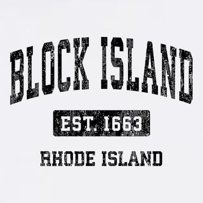 Block Island Est 1663 Rhode Island Ri Vintage Athletic Established Sports Design Flatbill Hat